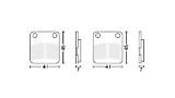 Колодки тормозные дисковые  #3 DIO50/TTR125/KAYO CRF (задние)