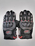 Перчатки мото "PRO-BIKER" MCS-03 (пластик.защита,тыльн.часть-фибра,ладонь-антиск.)(чер.,син) L,XL ,M